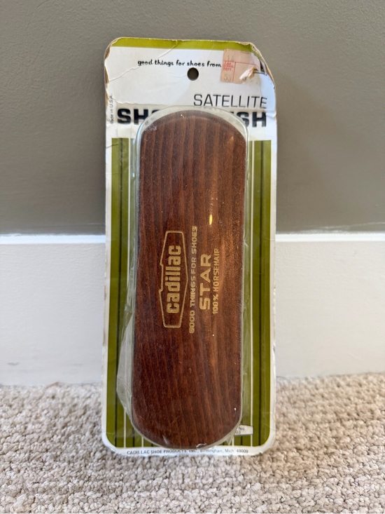 Cadillac Other - Vintage Cadillac Satellite Shoe Brush 100% Horsehair Made in Israel NOS Sealed